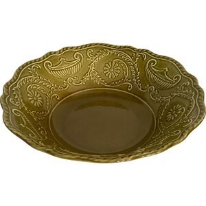 Canonsburg Pottery Regency Ironstone Side Dish/ Serving Bowl Sage Green